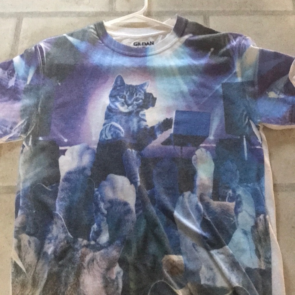 Disco cat shirt